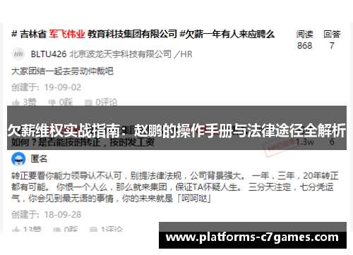欠薪维权实战指南：赵鹏的操作手册与法律途径全解析