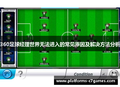 360足球经理世界无法进入的常见原因及解决方法分析